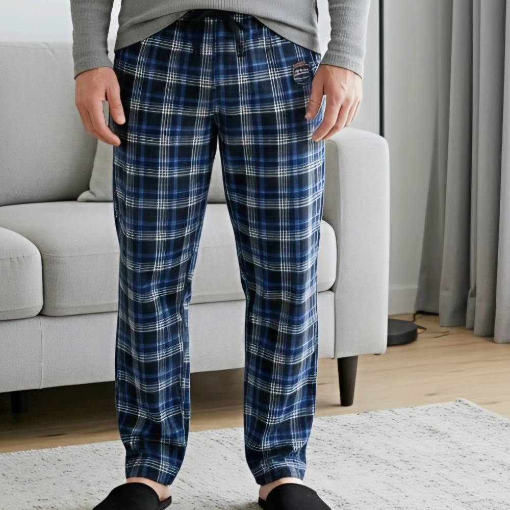 Nautica Men's Navy Plaid Pajamas (PJ8)